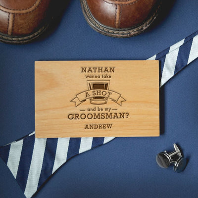 Personalized Groomsmen Proposal Postcards
