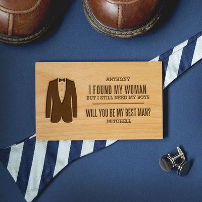 Personalized Groomsmen Proposal Postcards