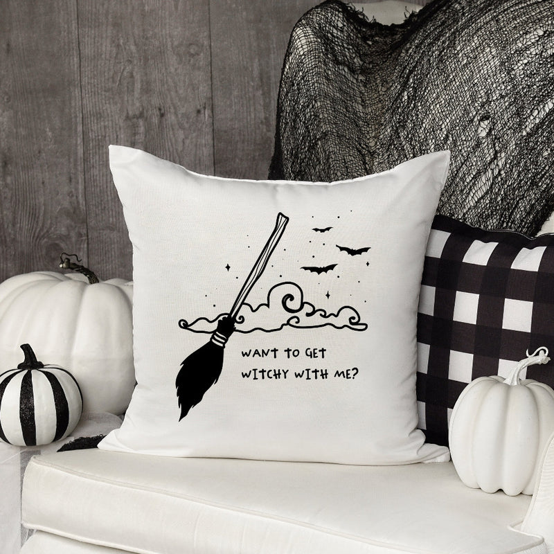 Non-Personalized Haunted Halloween Throw Pillows (insert included)