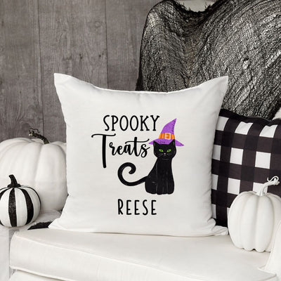 Personalized Halloween Throw Pillow Covers - Sweet and Spooky