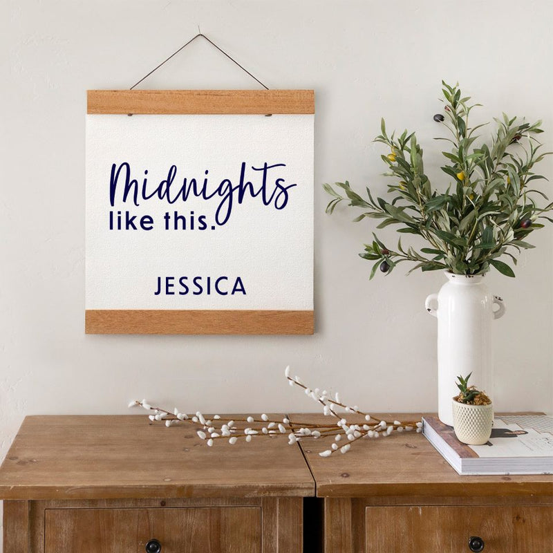 Personalized Midnights Hanging Canvas Prints (Multiple Sizes)