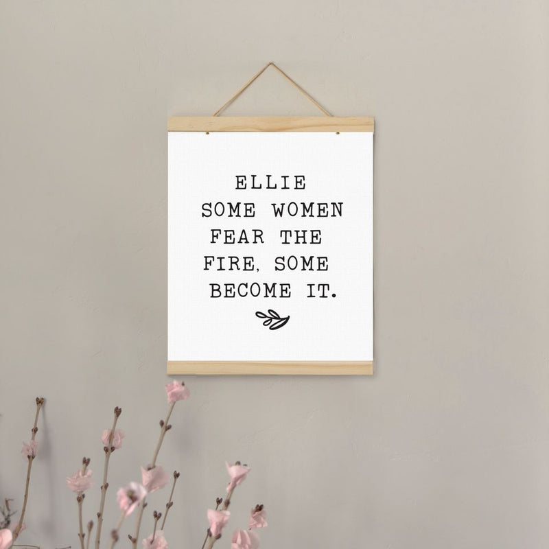 Personalized Strong Women Hanging Canvas Prints (Multiple Sizes)
