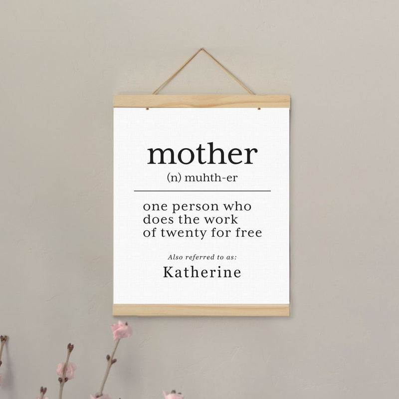 Personalized Strong Women Hanging Canvas Prints (Multiple Sizes)