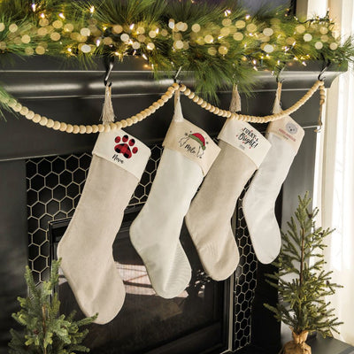 Personalized Cotton Stocking with Tassel - Pet Designs
