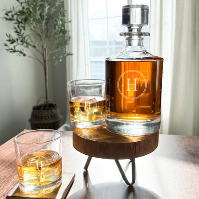 Personalized 30 oz. Glass Decanter - Modern Designs