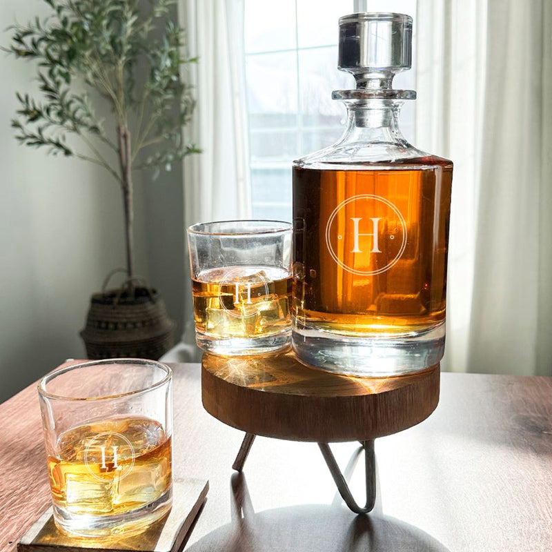 Personalized 30 oz. Glass Decanter - Modern Designs