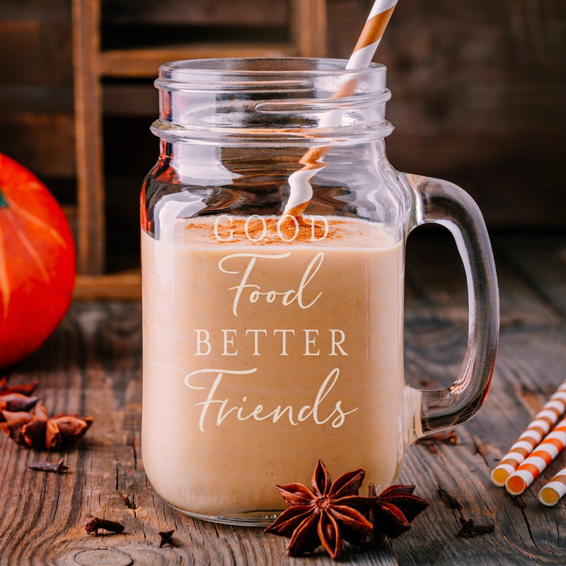 Personalized Friendsgiving Mason Jar Mugs