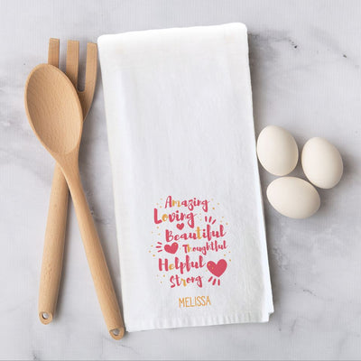 Personalized Mother's Day Tea Towels