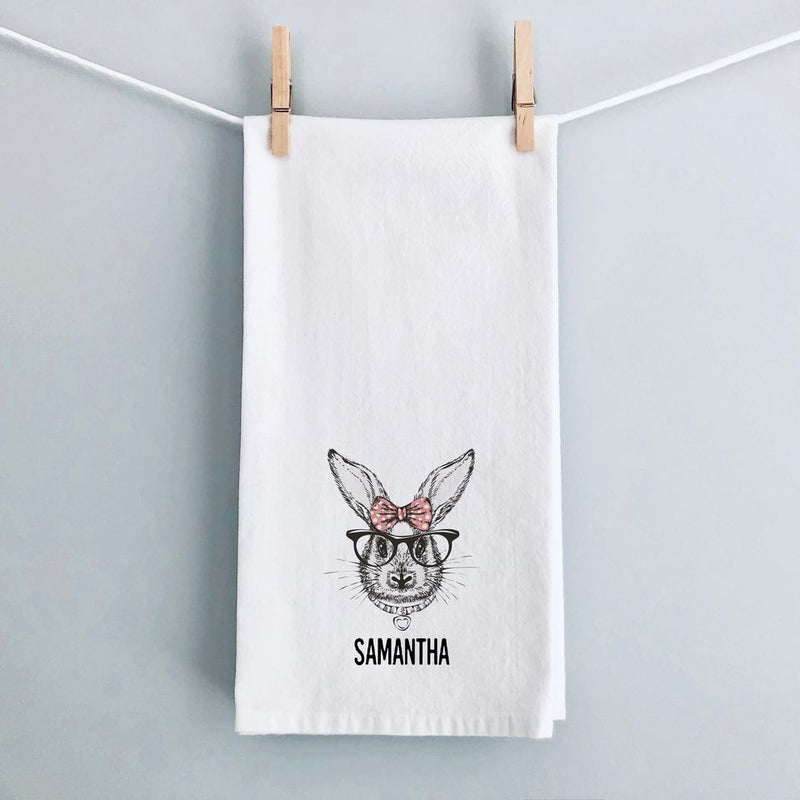 Personalized Vintage Farmhouse Easter Tea Towels
