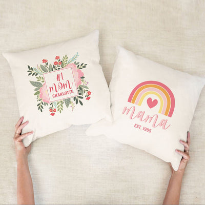 Personalized Mother's Day Throw Pillow Covers