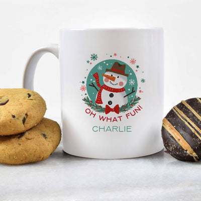 Personalized Merry and Bright Christmas Mugs