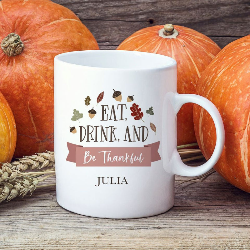 Personalized Thanksgiving Mugs