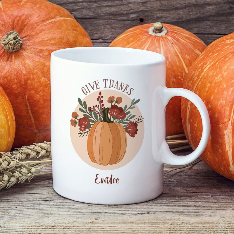 Personalized Thanksgiving Mugs