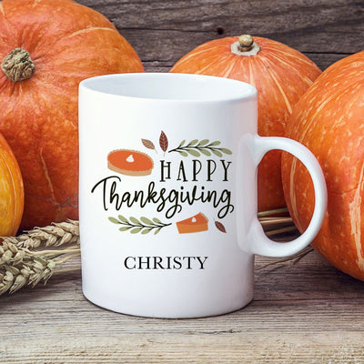 Personalized Thanksgiving Mugs
