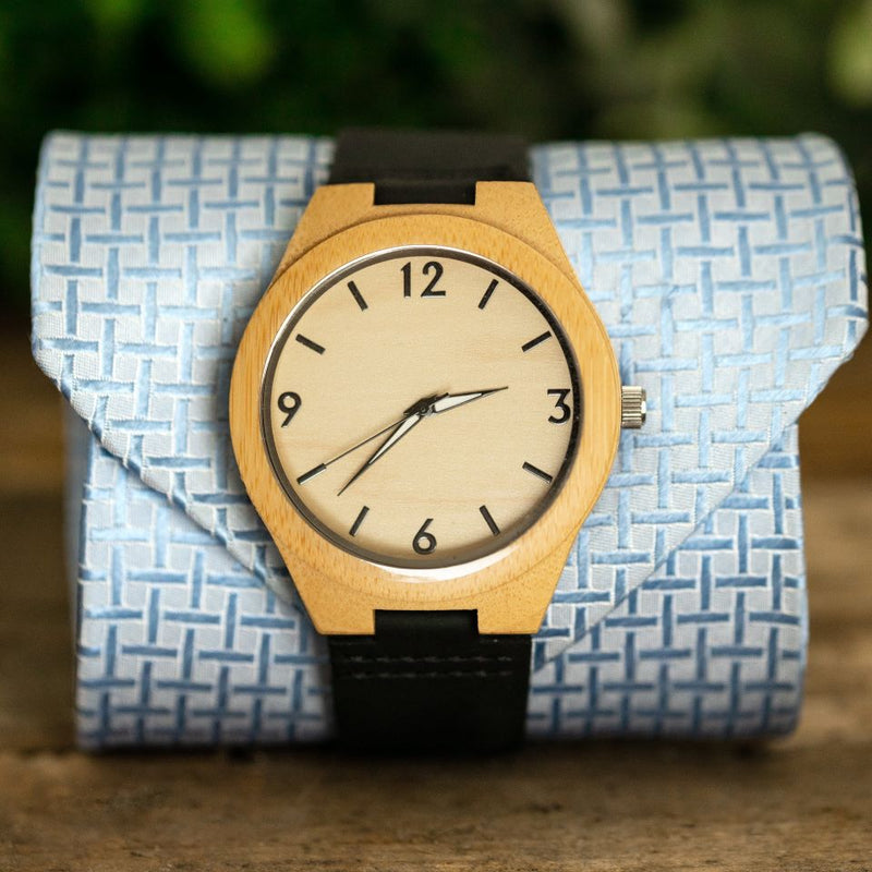 Personalized Wooden Watches for Dad - Black