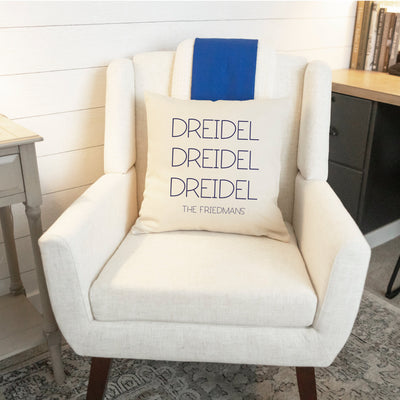 Personalized Hanukkah Throw Pillow Covers