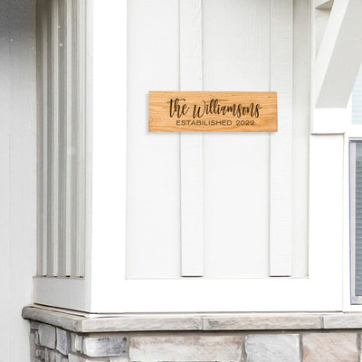 Personalized Porch House Signs (5x15)