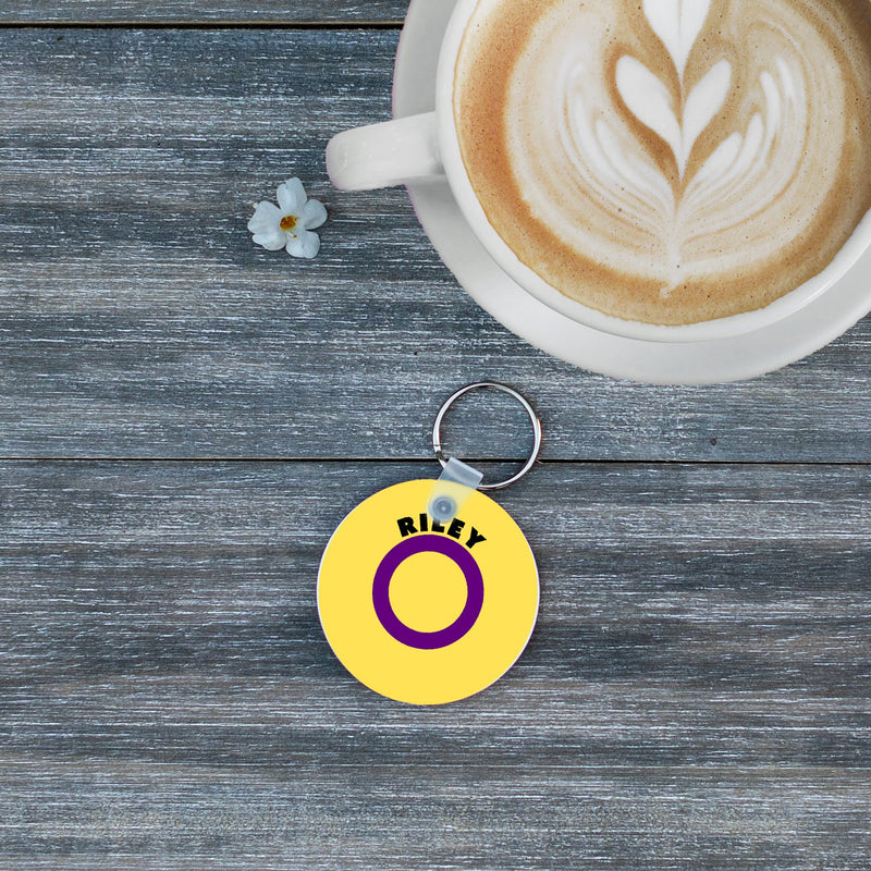 Personalized LGBTQ+ Pride Flags Circle Key Chains