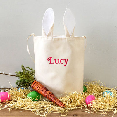 Personalized Bunny Tote Bags