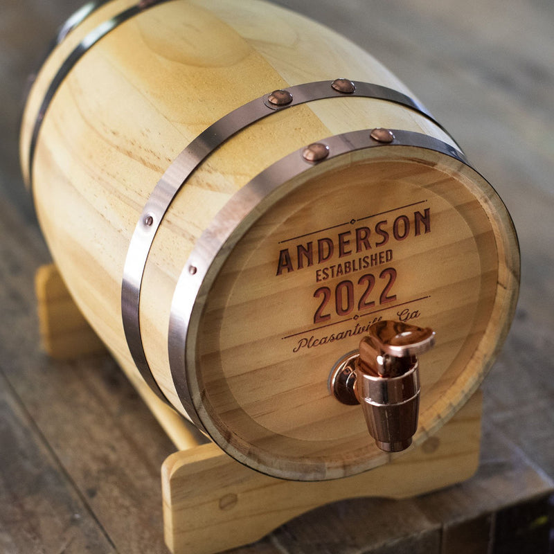 Personalized Mini Whiskey Barrel