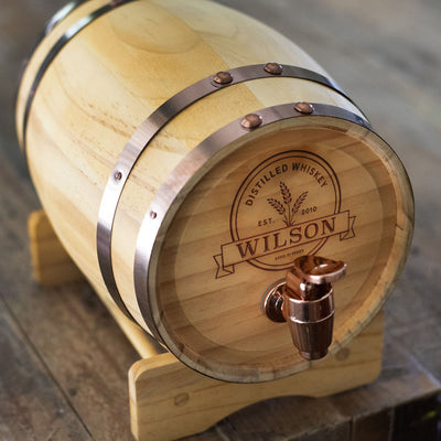 Personalized Mini Whiskey Barrel
