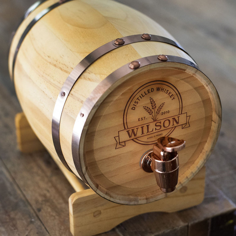 Personalized Mini Whiskey Barrel