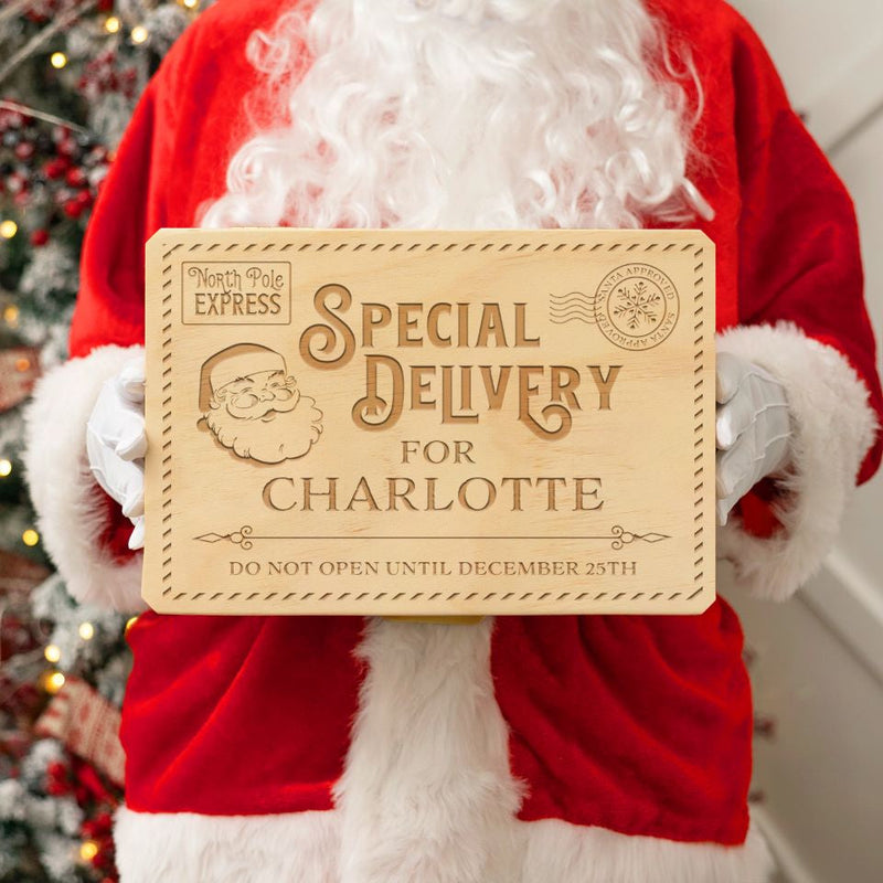 Personalized Christmas Eve Pine Wooden Boxes