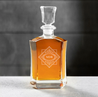Personalized Shetland Decanter - Floral Designs
