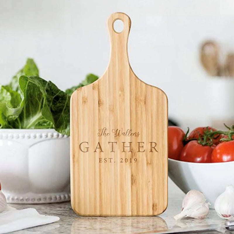Personalized Holiday Small Handled Serving Boards