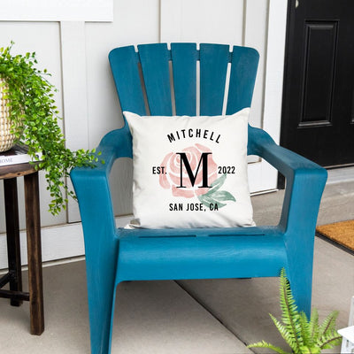 Personalized Spring Porch Throw Pillow Covers