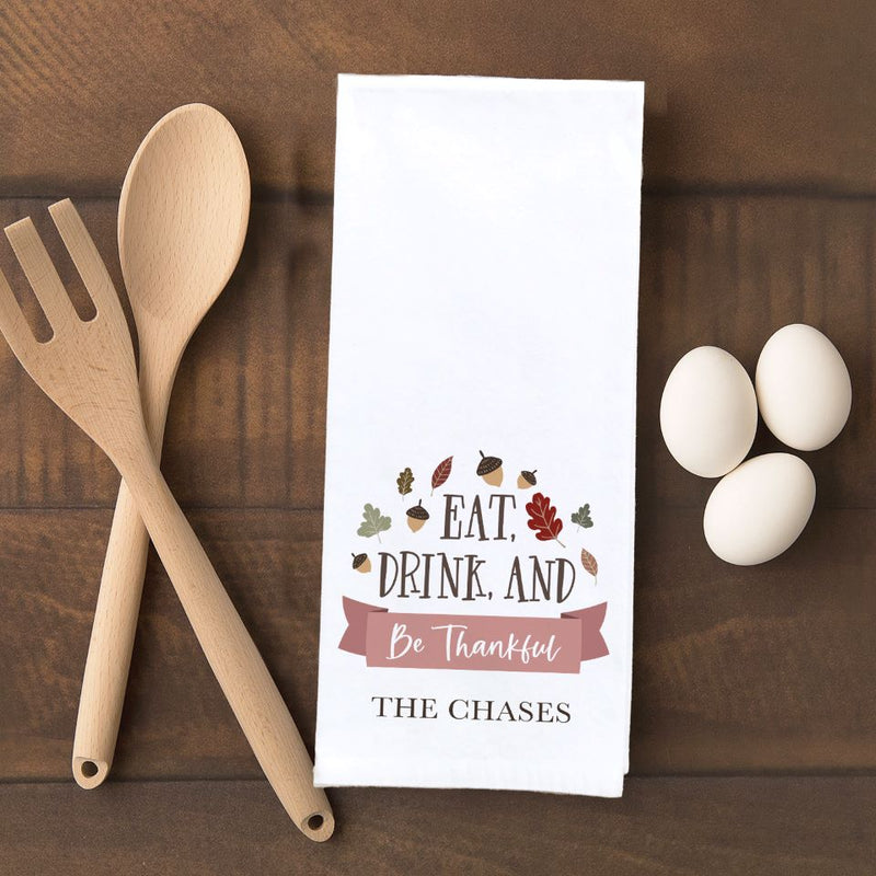 Personalized Thanksgiving Tea Towels