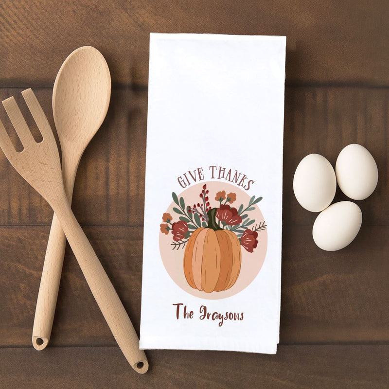 Personalized Thanksgiving Tea Towels