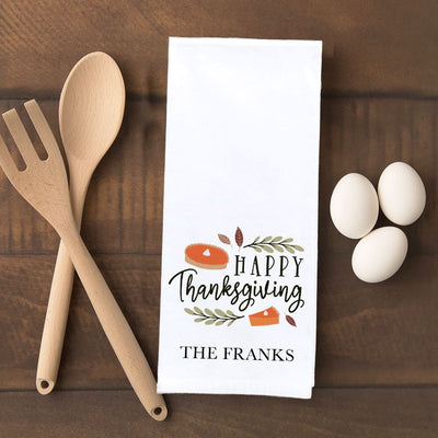 Personalized Thanksgiving Tea Towels