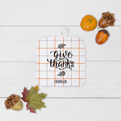 Personalized Thanksgiving Hot Pads