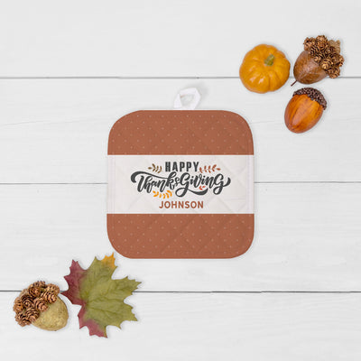 Personalized Thanksgiving Hot Pads