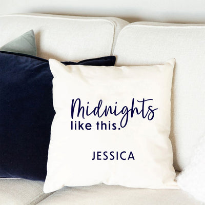 Personalized Midnights Throw Pillow Covers