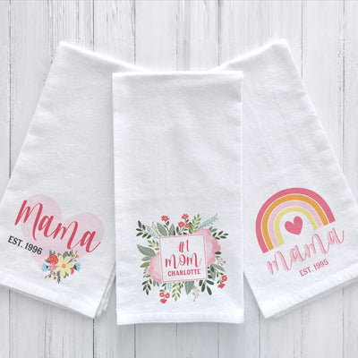 Personalized Mother's Day Tea Towels