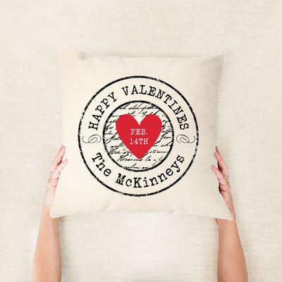 Personalized Valentine Throw Pillow Covers