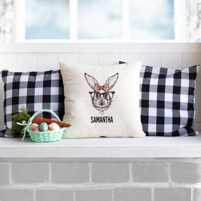 Personalized Vintage Farmhouse Easter Throw Pillow Covers