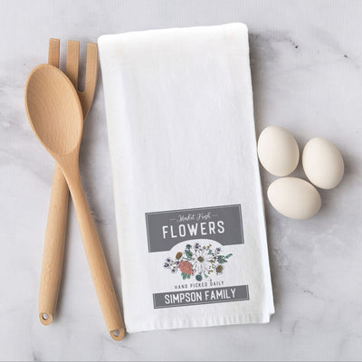 Personalized Vintage Farmhouse Easter Tea Towels