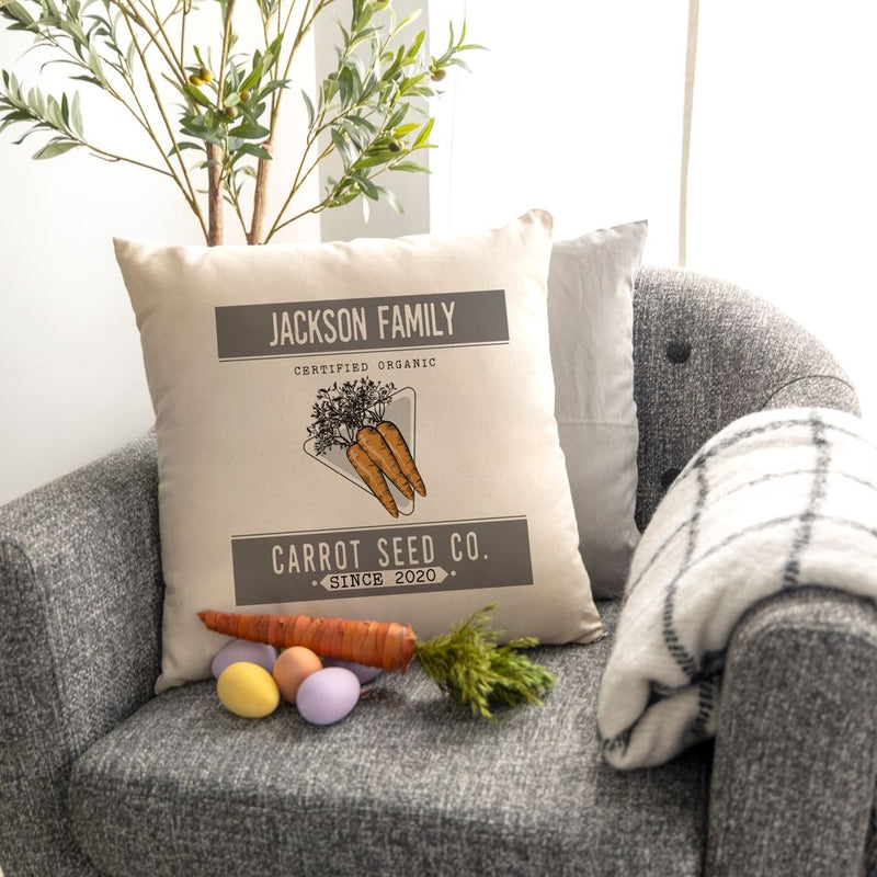 Personalized Vintage Farmhouse Easter Throw Pillow Covers