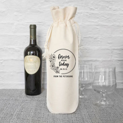 Personalized Wedding Wine Gift Bags