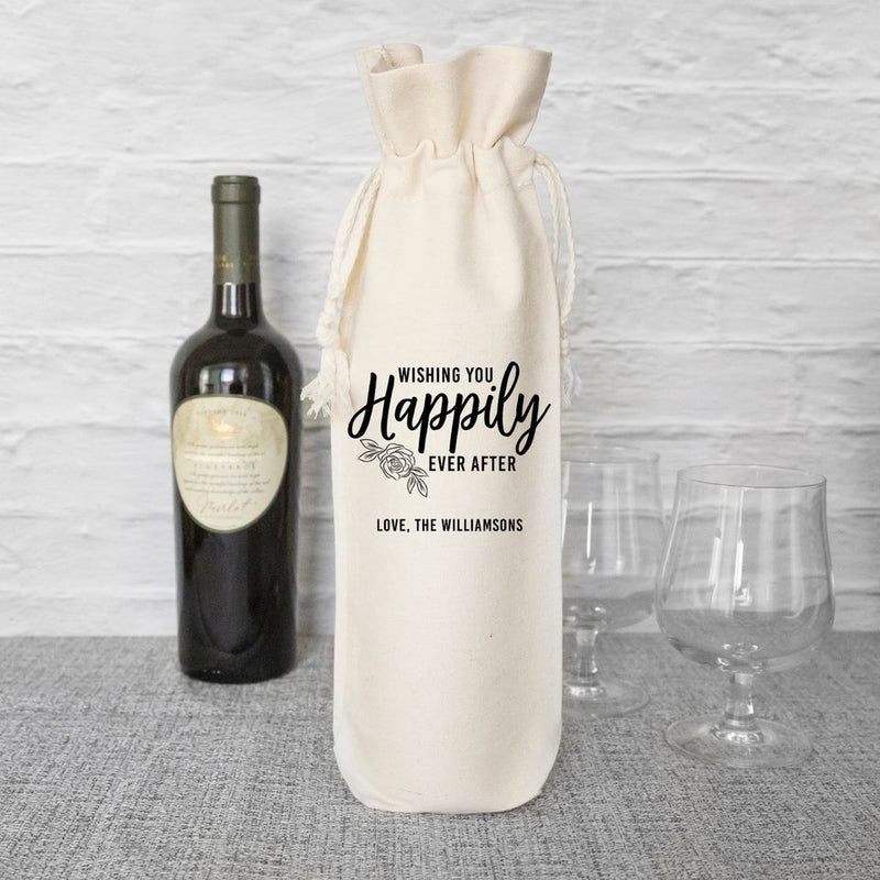 Personalized Wedding Wine Gift Bags