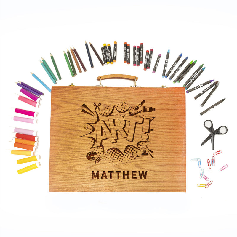 Personalized 150-piece Art Set - Qualtry - Gifts For Kids – A Gift  Personalized