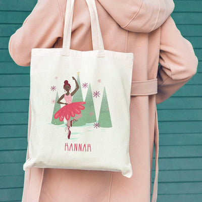 Personalized Christmas Tote Bag for Girls