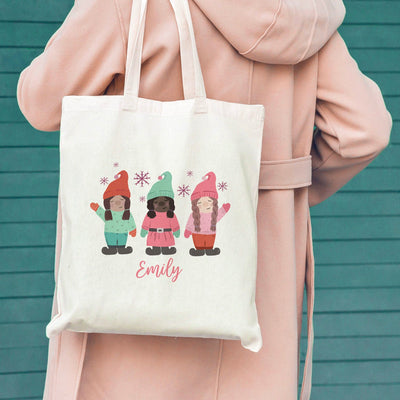 Personalized Christmas Tote Bag for Girls
