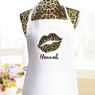 Personalized Animal Print Aprons