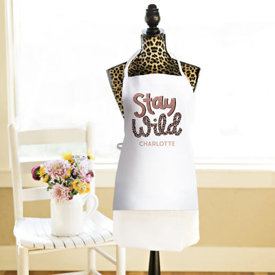 Personalized Animal Print Aprons