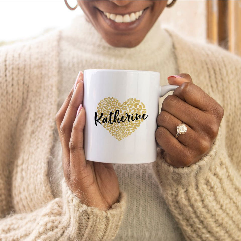 Personalized Animal Print Mugs