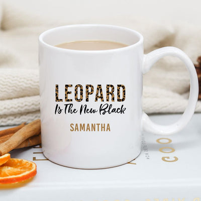 Personalized Animal Print Mugs